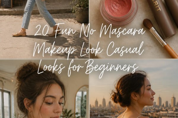 20 Fun No Mascara Makeup Look Casual Looks for Beginners