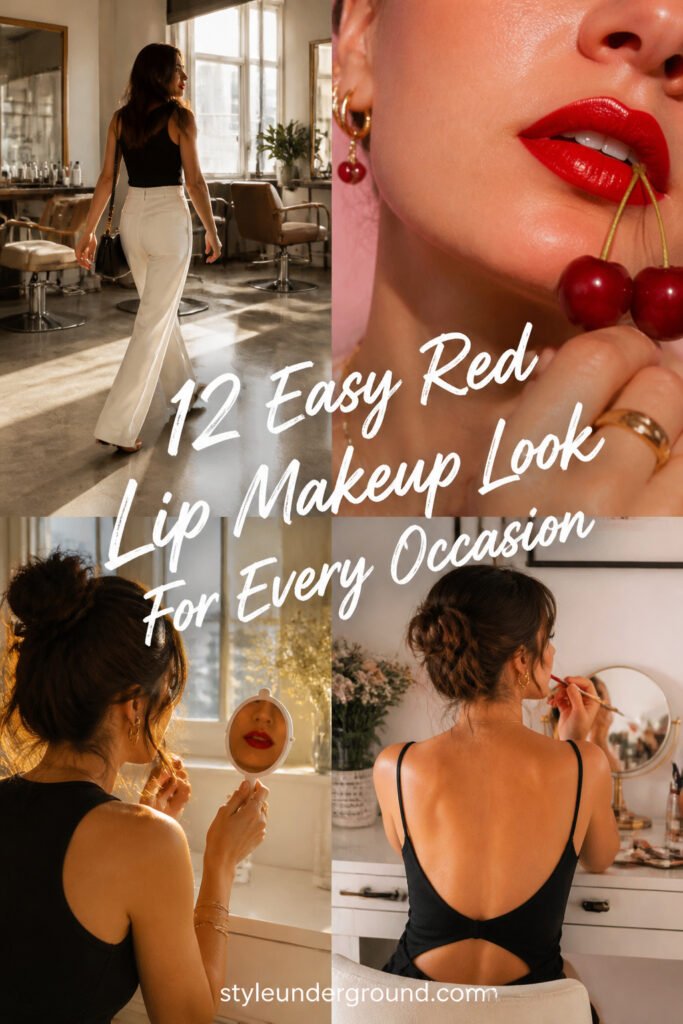 12 Easy Red Lip Makeup Look Aesthetic for Every Occasion