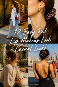 12 Easy Red Lip Makeup Look Casual Looks to Try This Year