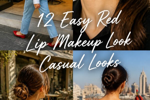 12 Easy Red Lip Makeup Look Casual Looks to Try This Year