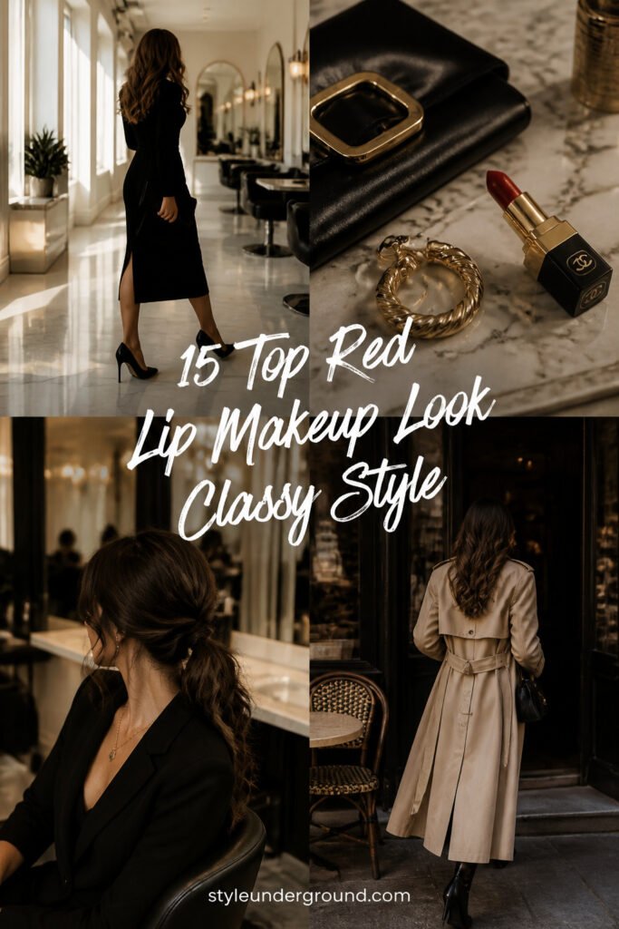15 Top Red Lip Makeup Look Classy Style That Look Expensive