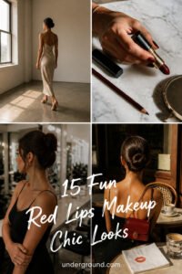 15 Fun Red Lips Makeup Look Chic Looks That Look Expensive