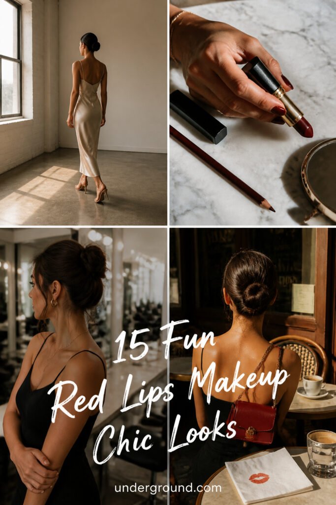15 Fun Red Lips Makeup Look Chic Looks That Look Expensive