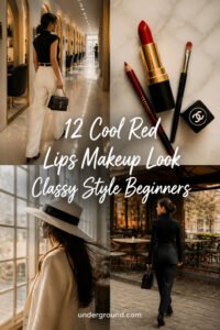 12 Cool Red Lips Makeup Look Classy Style for Beginners