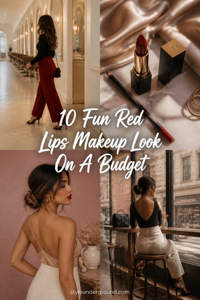 10 Fun Red Lips Makeup Look On A Budget You Will Love