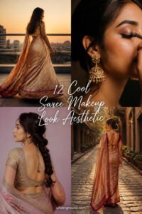 12 Cool Saree Makeup Look Aesthetic to Try This Year