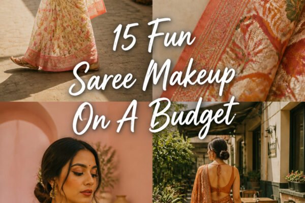 15 Fun Saree Makeup Look On A Budget for Beginners