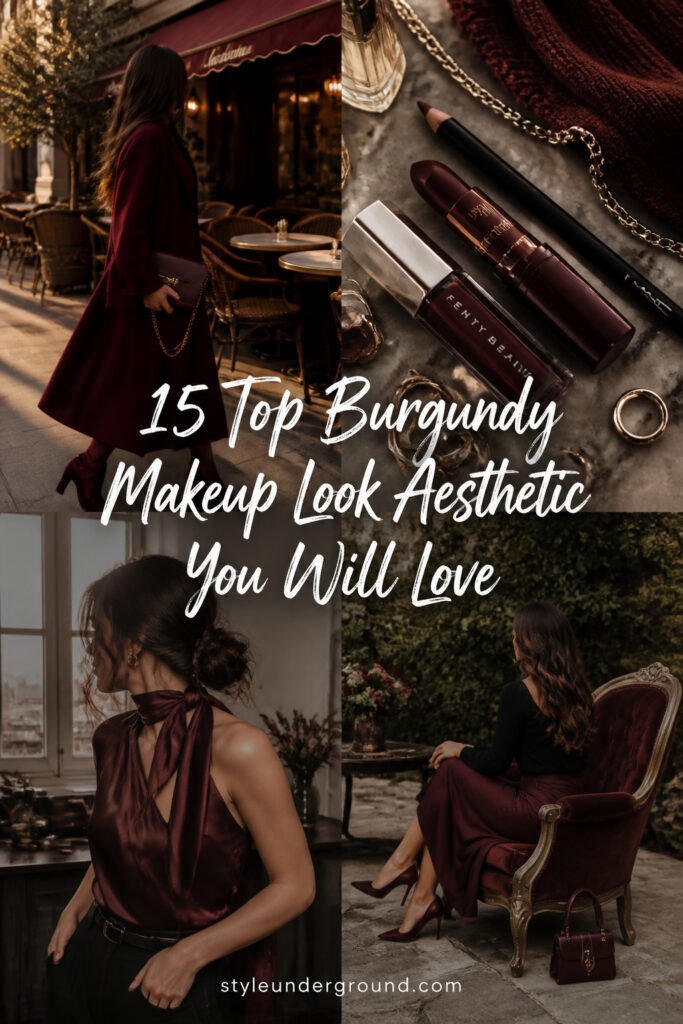 15 Top Burgundy Makeup Look Aesthetic You Will Love