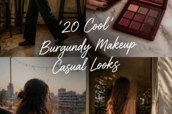 20 Cool Burgundy Makeup Look Casual Looks for Beginners
