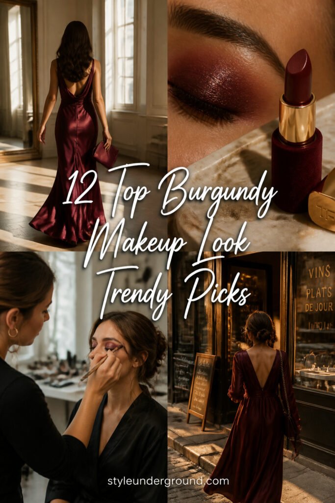 12 Top Burgundy Makeup Look Trendy Picks to Try This Year