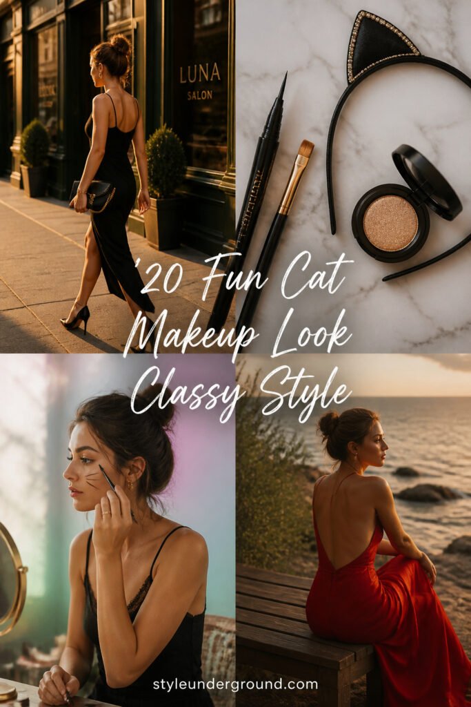 20 Fun Cat Makeup Look Classy Style for Beginners