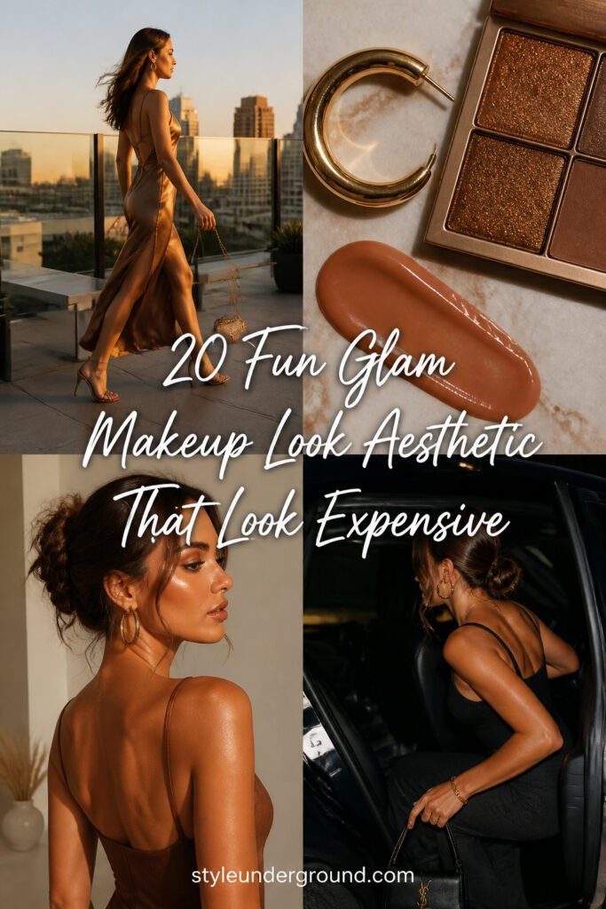 20 Fun Glam Makeup Look Aesthetic That Look Expensive