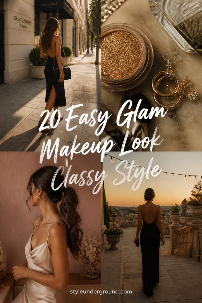 20 Easy Glam Makeup Look Classy Style for Every Occasion