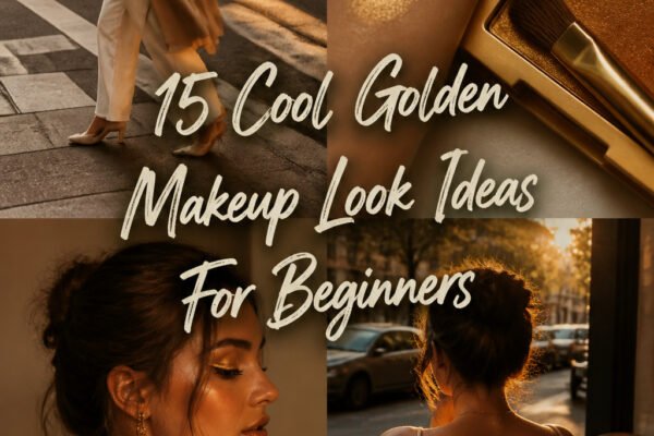 15 Cool Golden Makeup Look Ideas for Beginners